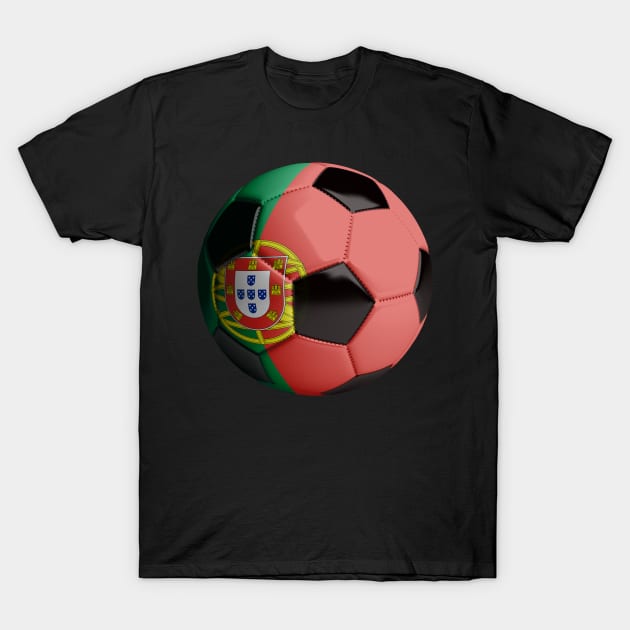 Portugal Soccer Ball T-Shirt by reapolo